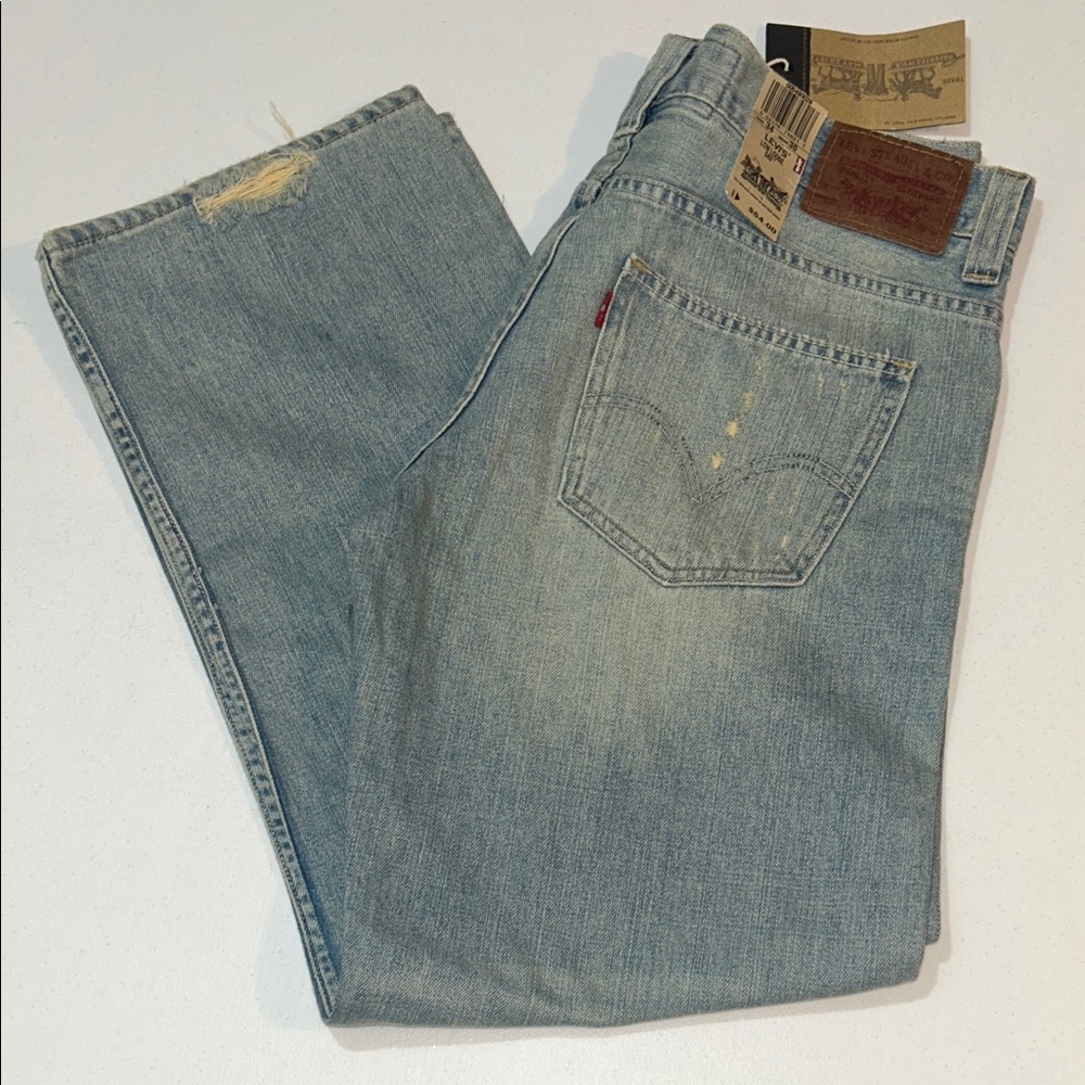 NWT Levi's Low Loose 549 Men's Light Blue Straight Jeans 34x30